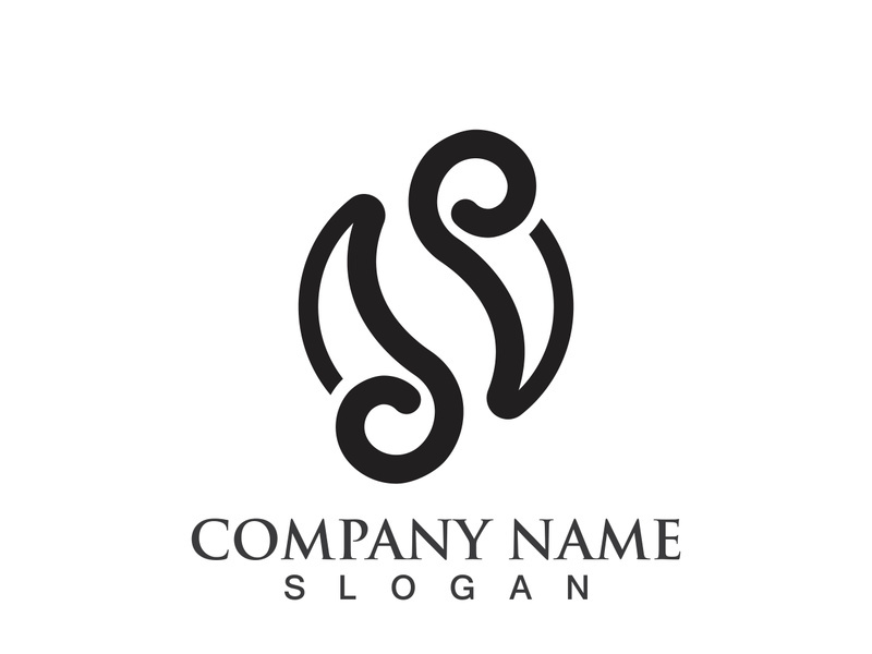 Business corporate S letter logo design vector