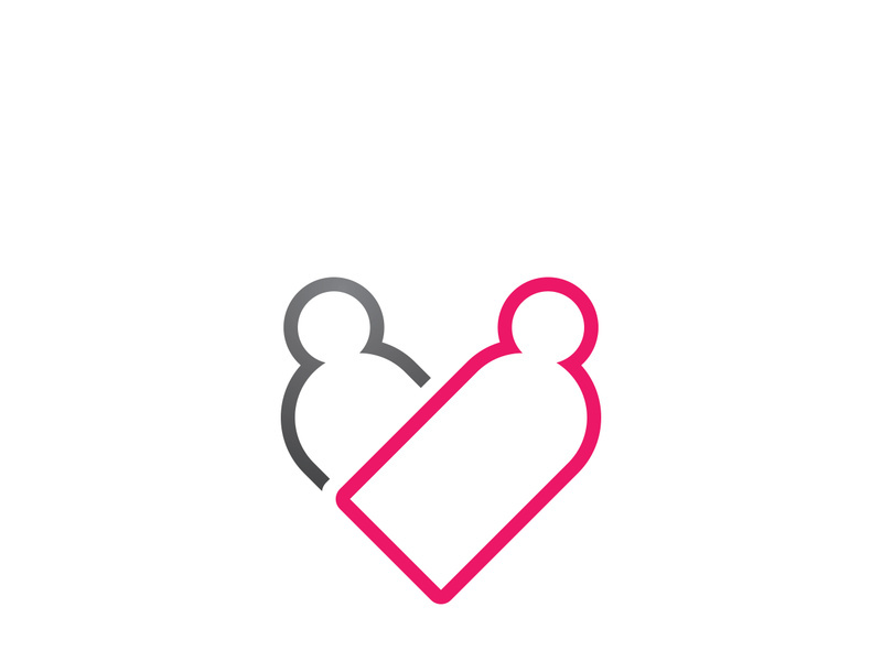 Community, network and social icon design template