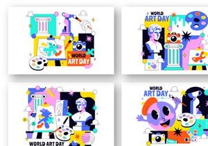 10 World Art Day Illustration