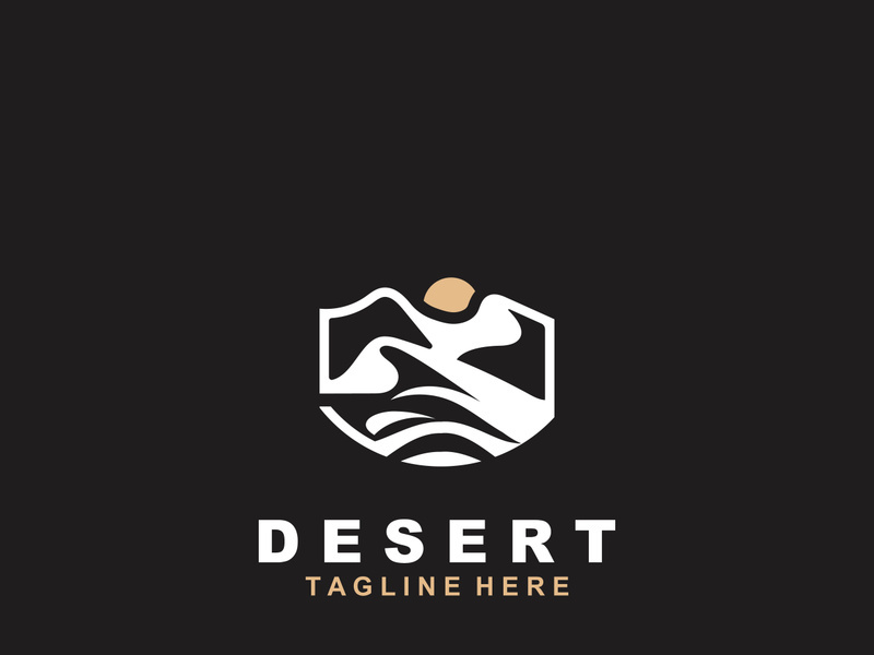 Desert wilderness logo outdoor adventure emblems, badges patches design element
