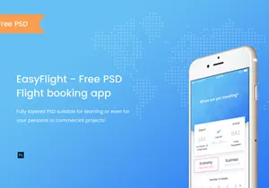 EasyFlight booking app [PSD]