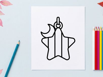 Hand-drawn Halloween ghost charm on silver chain. Cute cartoon spirit pendant for jewelry design and craft projects.
