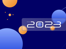 2023 New Year Wallpaper Template Design