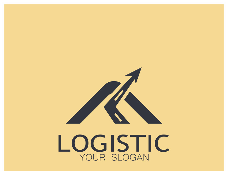 logistics logo icon illustration vector design  distribution symbol  delivery of goods  economy  finance
