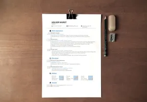 CV Mockup | A4 sheets free PSD