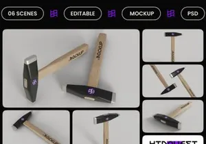 Chipping Hammer Mockup