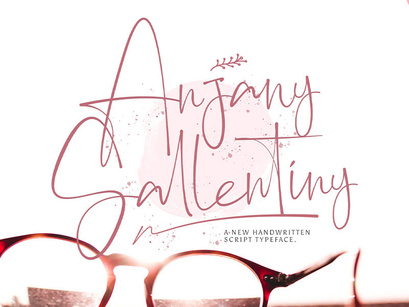 Anjany Sallentiny - Handwritten Font