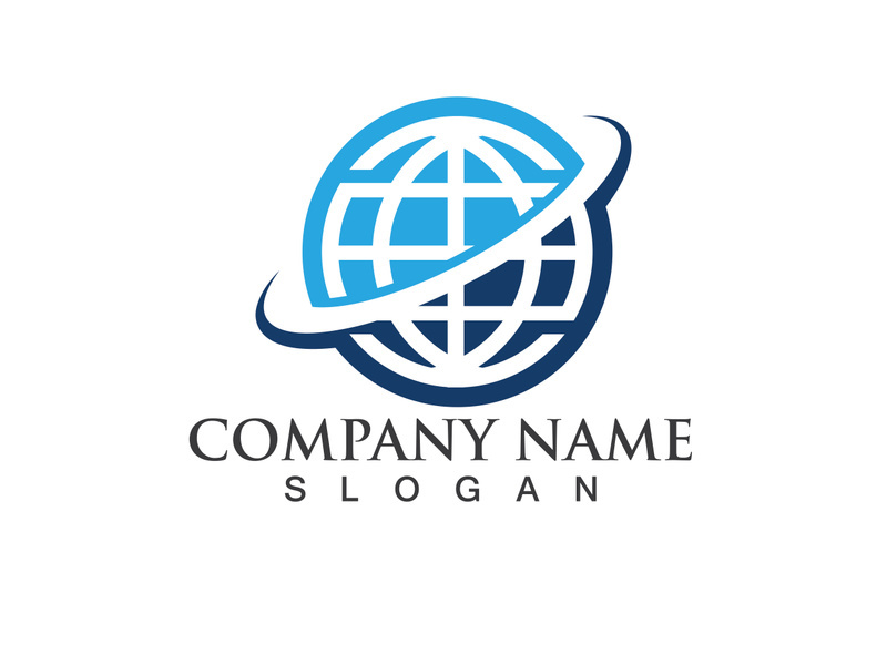 Globe wordl business finance logo