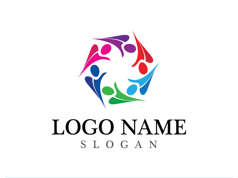 Community logo and symbol vector icon template