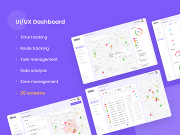 Dashboard UI kits - Waste management preview picture
