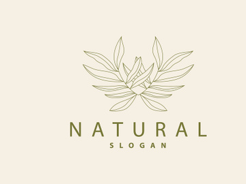 Leaf Line Logo, Beautiful Hand Drawn Design preview picture