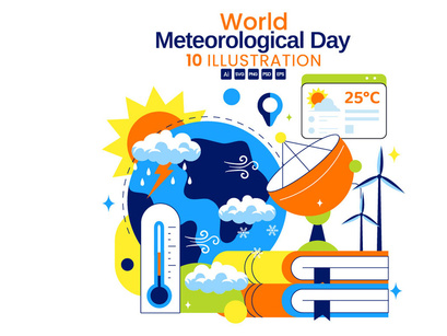 10 World Meteorological Day Illustration