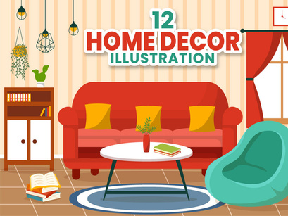 12 Home Decor Illustration