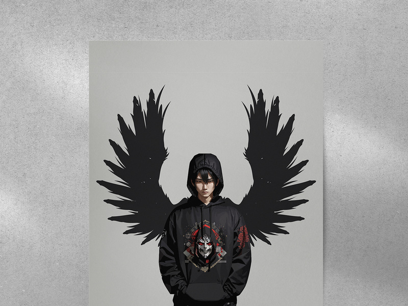 A boy with Wings Illustration