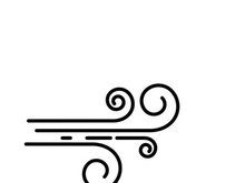 Wind vector icon design illustration