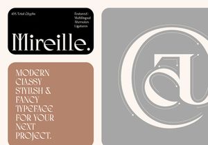 AO Mireille - Display Typeface
