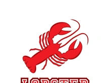 Lobster logo design template vector
