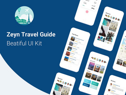 Zeyn Travel guide - UI Kit