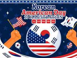 10 Korean American Day Illustration preview picture