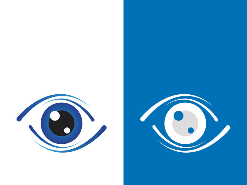 Branding identity corporate eye care vector logo design