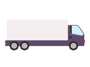Freight truck cartoon vector illustration preview picture