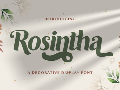 Roshinta - Decorative Display Font