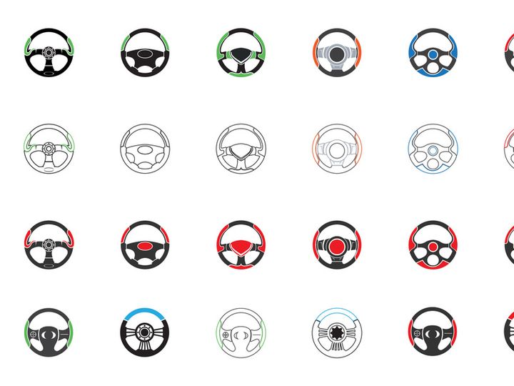 Steering wheel design Logo