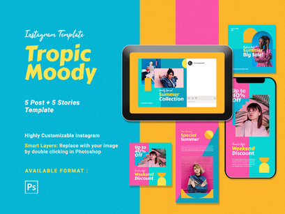 Instagram Template - Tropic Moody