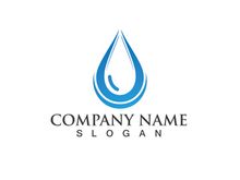 Water drop Logo Template vector