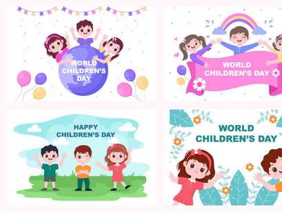 18 Happy Children's Day Illustration