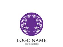 Lavender flower vector icon illustration design template