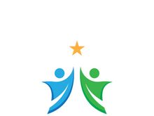 People star logo design to achieve a success or dream.