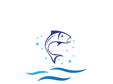 Ocean water wave wave logo design. preview picture