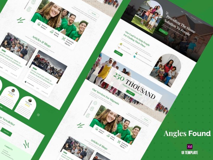Angles Found UI Template - UI Adobe XD