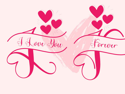 Beautiful Romantic Monogram