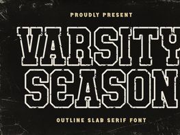 Varsity Season - Outline Slab Serif preview picture