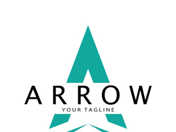 Arrow vector illustration icon Logo Template design preview picture