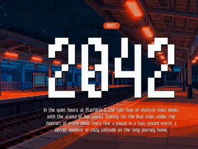 Ercanix | Pixelated Font