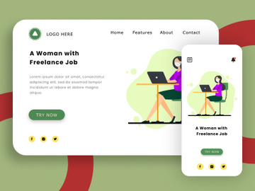 A Woman with Freelance Job preview picture