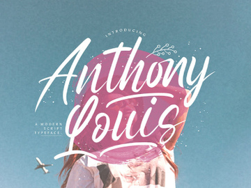 Anthony Louis - Modern Script Font preview picture