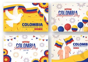 16 Colombia Independence Day Illustration