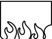 Fire flame background vector illustration design template