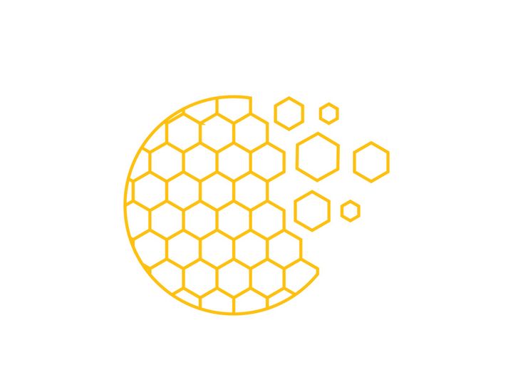 Bee icon design illustration