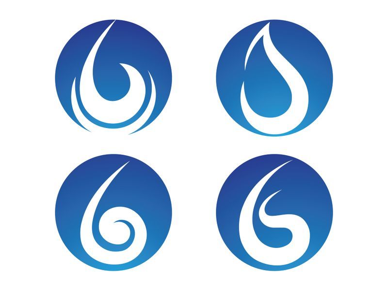 Water drop Logo Template vector illustration design