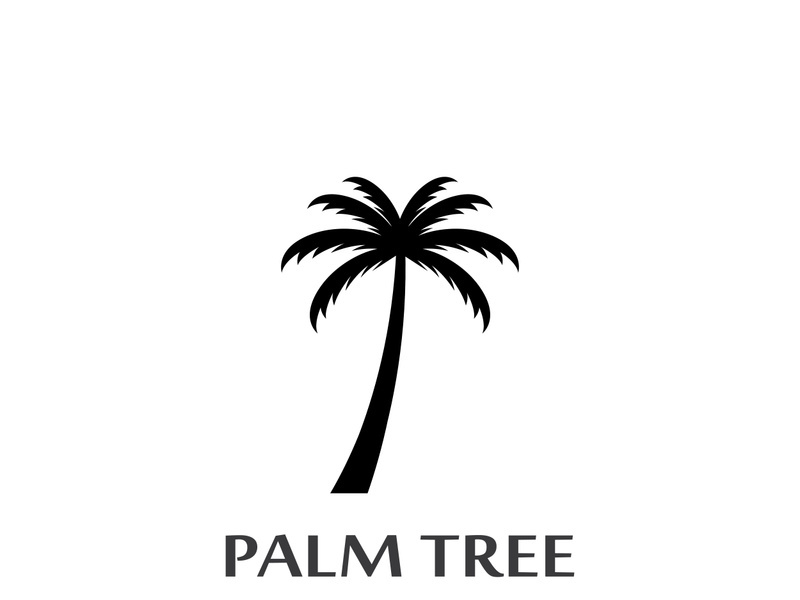 Palm tree summer logo design with creative ideas.Palm tree summer logo design with creative ideas.