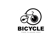 Electric Bicycle Logo, Sport Bike Vector