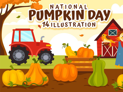 14 National Pumpkin Day Illustration
