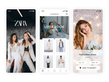 Zara Shopping App Ui Kit preview picture