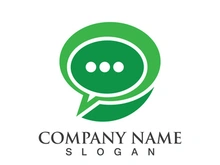 message bubble logo and symbol speech icon illustration