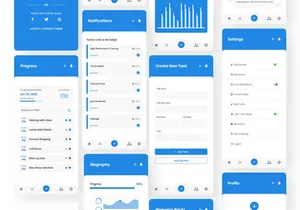DOI Productivity Mobile Application - UI Kit
